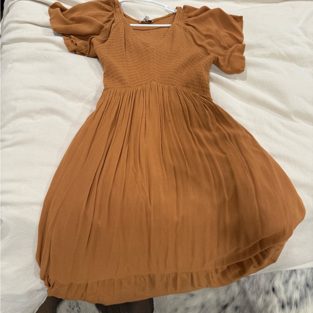 Baltic Born Dress in Rich Tan